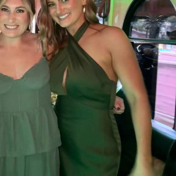 Park & Fifth Dress in Olive Green - Worn Once - Picture 3 of 3